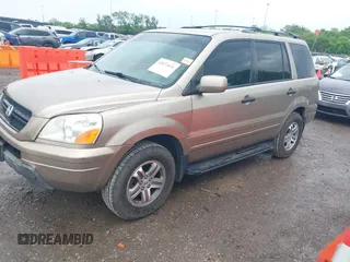 2005 Honda Pilot EX-L with VIN 5FNYF18515B019382, listed as a IAAI auction lot 42072611 with 110,009 mi miles. Bid and sale history available at carsss.com. Image 2.