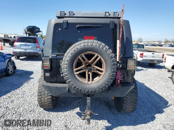 2014 Jeep Wrangler Unlimited Sport with VIN 1C4BJWDGXEL269693, listed as a Copart auction lot 46927895 with 105,691 mi miles and Salvage Title. Bid and sale history available at carsss.com. Image 6.