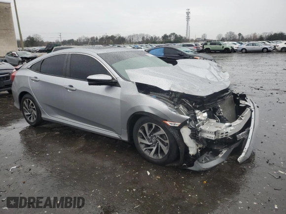 2016 Honda Civic EX with VIN 19XFC2F71GE247949, listed as a Copart auction lot 50024505 with 77,143 mi miles and Salvage Title. Bid and sale history available at DreamBid. Image 4.