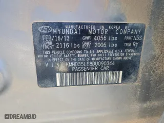 2013 Hyundai Elantra GT with VIN KMHD35LE8DU090344, listed as a Copart auction lot 47178225 with 130,784 mi miles and Salvage Title. Bid and sale history available at carsss.com. Image 15.