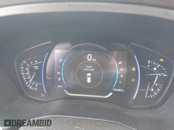 2020 Hyundai Santa Fe SEL with VIN 5NMS3CADXLH224352, listed as a IAAI auction lot 41912453 with 106,684 mi miles and . Bid and sale history available at DreamBid. Image 7.