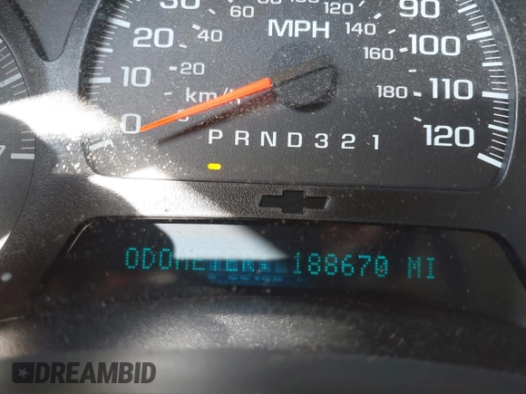 2008 Chevrolet TrailBlazer LT w/3LT with VIN 1GNDT13SX82238036, listed as a IAAI auction lot 41787961 with 188,670 mi miles. Bid and sale history available at carsss.com. Image 7.
