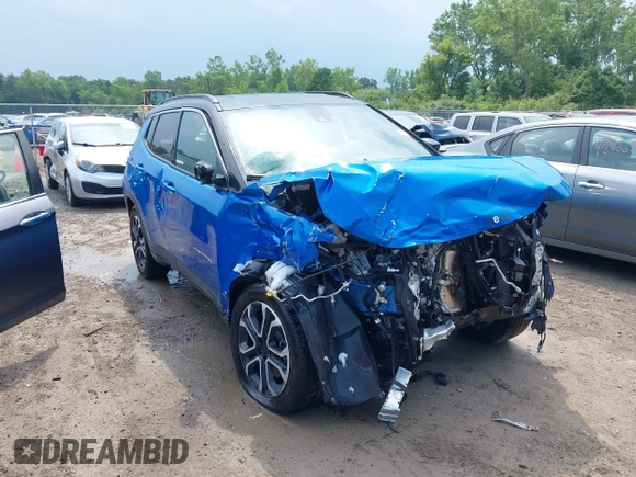 2023 Jeep Compass (RED) Edition with VIN 3C4NJDCN8PT518257, listed as a IAAI auction lot 42589528 with Not provided miles and . Bid and sale history available at DreamBid. Image 1.