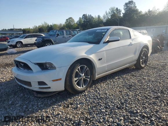2014 Ford Mustang V6 with VIN 1ZVBP8AM2E5264414, listed as a Copart auction lot 51498755 with 162,595 mi miles and Salvage Title. Bid and sale history available at carsss.com. Image 1.