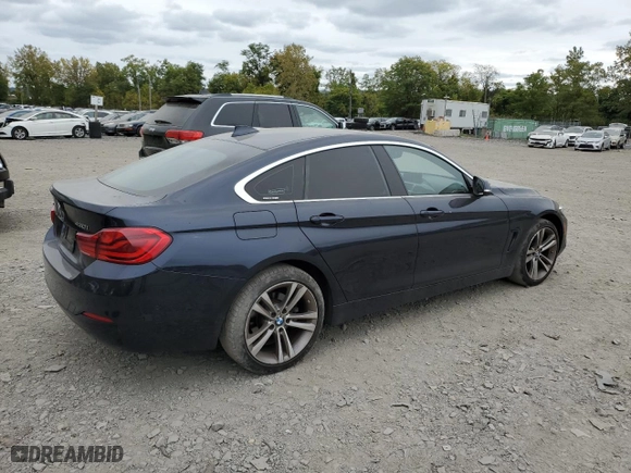 2019 BMW 4 Series 430i xDrive with VIN WBA4J3C51KBL08337, listed as a Copart auction lot 68865884 with 53,726 mi miles and Salvage Title. Bid and sale history available at carsss.com. Image 3.