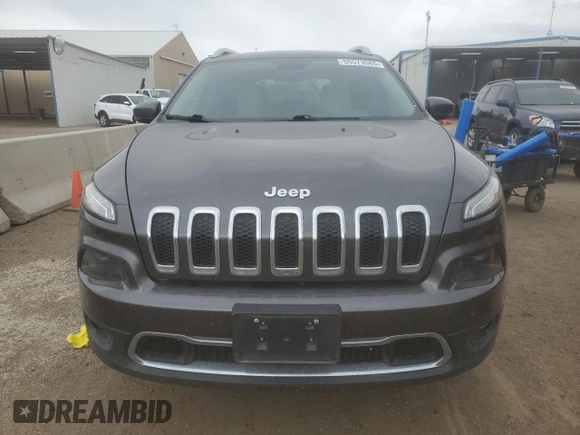 2017 Jeep Cherokee Limited with VIN 1C4PJMDS3HW594350, listed as a Copart auction lot 55573085 with 115,796 mi miles and Salvage title. Bid and sale history available at DreamBid. Image 5.