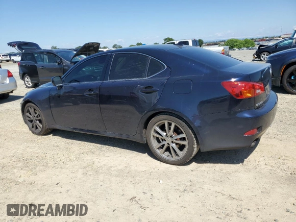 2008 Lexus IS 250 with VIN JTHBK262985068799, listed as a Copart auction lot 54976905 with 296,653 mi miles and Salvage Title. Bid and sale history available at DreamBid. Image 2.