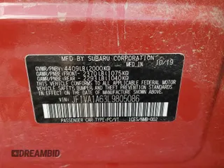 2020 Subaru WRX with VIN JF1VA1A63L9805086, listed as a Copart auction lot 78964114 with 18,717 mi miles and Salvage Title. Bid and sale history available at carsss.com. Image 12.