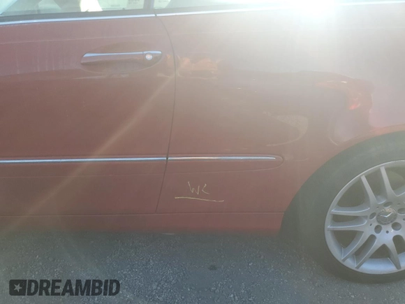 2008 Mercedes-Benz CLK 350 with VIN WDBTK56F78F238886, listed as a Copart auction lot 75334924 with 117,503 mi miles and Salvage Title. Bid and sale history available at DreamBid. Image 12.