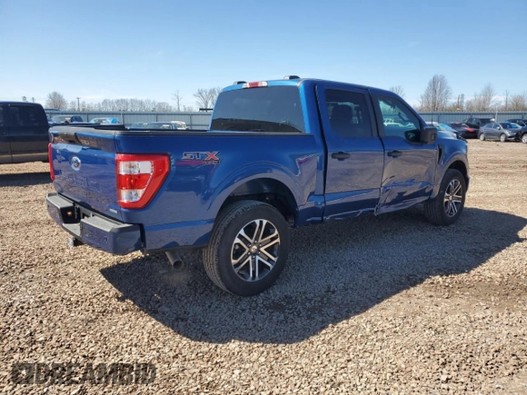 2023 Ford F-150 XL with VIN 1FTEW1EP4PKE26482, listed as a Copart auction lot 51095425 with 4,132 mi miles and Salvage Title. Bid and sale history available at carsss.com. Image 3.