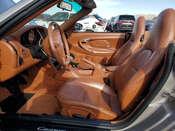 2003 Porsche 911 Carrera with VIN WP0CA29943S652331, listed as a Copart auction lot 50918655 with 57,479 mi miles and Salvage Title. Bid and sale history available at carsss.com. Image 7.