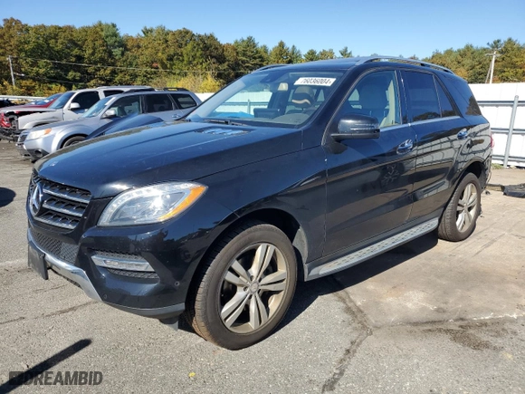 2015 Mercedes-Benz M-Class ML 350 with VIN 4JGDA5HB0FA493145, listed as a Copart auction lot 42731505 with 172,600 mi miles and Salvage Title. Bid and sale history available at carsss.com. Image 1.