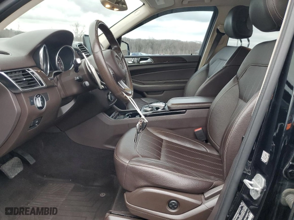 2017 Mercedes-Benz GLE with VIN 4JGDA5HB9HA920633, listed as a Copart auction lot 49553395 with 179,597 mi miles and Salvage Title. Bid and sale history available at carsss.com. Image 7.