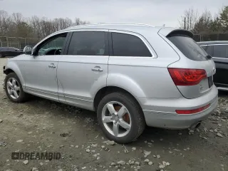 2015 Audi Q7 Premium Plus with VIN WA1LGAFE7FD020758, listed as a Copart auction lot 57027935 with 117,329 mi miles and Non repairable. Bid and sale history available at DreamBid. Image 2.