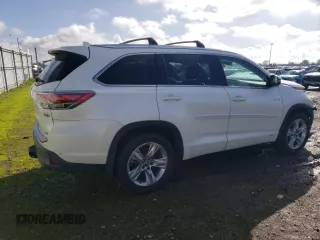 2016 Toyota Highlander Hybrid Limited with VIN 5TDDCRFHXGS016918, listed as a Copart auction lot 43306694 with 115,234 mi miles. Bid and sale history available at carsss.com. Image 3.