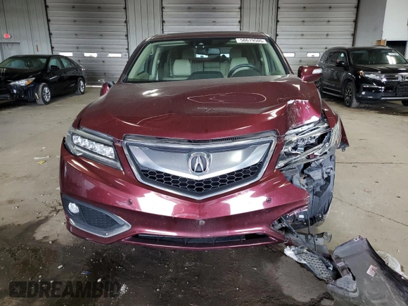 2016 Acura RDX Advance with VIN 5J8TB4H73GL007812, listed as a Copart auction lot 58619505 with 71,244 mi miles and Clean title. Bid and sale history available at DreamBid. Image 5.