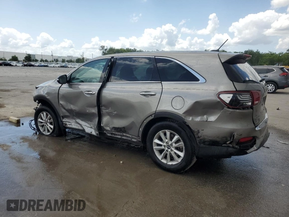 2019 Kia Sorento LX with VIN 5XYPG4A33KG509006, listed as a Copart auction lot 52101645 with 0 mi miles and Non Repairable. Bid and sale history available at carsss.com. Image 2.