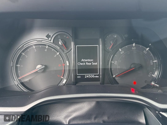 2024 Toyota 4Runner SR5 with VIN JTEMU5JR0R6243619, listed as a Copart auction lot 62965755 with 24,506 mi miles and Salvage title. Bid and sale history available at DreamBid. Image 8.
