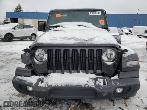 2022 Jeep Wrangler Unlimited Sport S z VIN 1C4HJXDG7NW227321, wystawiony jako Copart lot #45699695 z przebiegiem 25 369 mil mil oraz Szkoda całkowita • Salvage title. Historia ofert i sprzedaży dostępna na DreamBid. Obrazek 5.