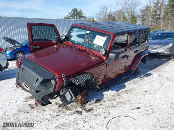 2008 Jeep Wrangler Unlimited Sahara with VIN 1J8GA59198L510502, listed as a IAAI auction lot 41095844 with 161,907 mi miles. Bid and sale history available at carsss.com. Image 18.