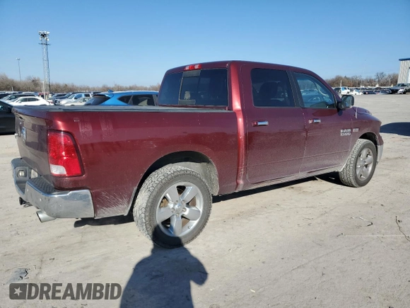 2018 Ram 1500 Big Horn with VIN 3C6RR6LT0JG145890, listed as a Copart auction lot 41678025 with 156,380 mi miles and Salvage title. Bid and sale history available at DreamBid. Image 3.