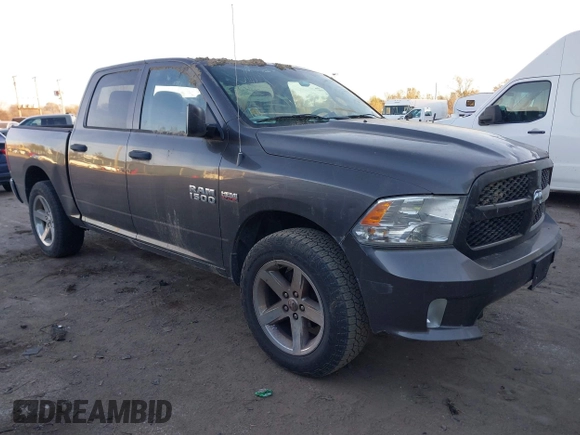 2014 Ram 1500 Express with VIN 1C6RR7KT4ES452856, listed as a IAAI auction lot 40962074 with 42,211 mi miles. Bid and sale history available at carsss.com. Image 1.