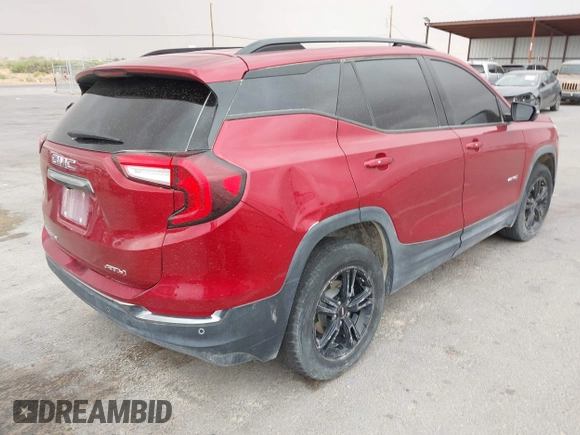 2024 GMC Terrain AT4 with VIN 3GKALYEG6RL276462, listed as a IAAI auction lot 42458862 with 27,891 mi miles and . Bid and sale history available at DreamBid. Image 4.