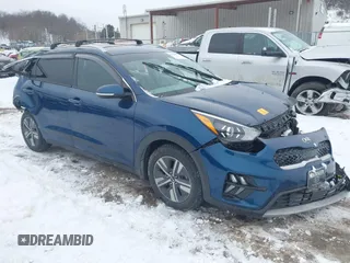 2020 Kia Niro EX Premium with VIN KNDCE3LC2L5366796, listed as a IAAI auction lot 41280811 with 53,427 mi miles. Bid and sale history available at carsss.com. Image 1.