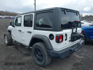 2018 Jeep Wrangler Unlimited Sport S z VIN 1C4HJXDG1JW274726, wystawiony jako IAAI lot #41890392 z przebiegiem 16 315 mil mil oraz . Historia ofert i sprzedaży dostępna na DreamBid. Obrazek 3.