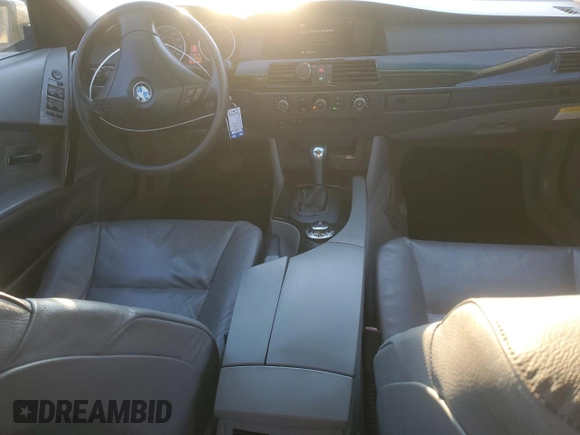 2005 BMW 5 Series 530i with VIN WBANA73555CR58587, listed as a Copart auction lot 85678444 with 166,768 mi miles and Salvage Title. Bid and sale history available at DreamBid. Image 8.