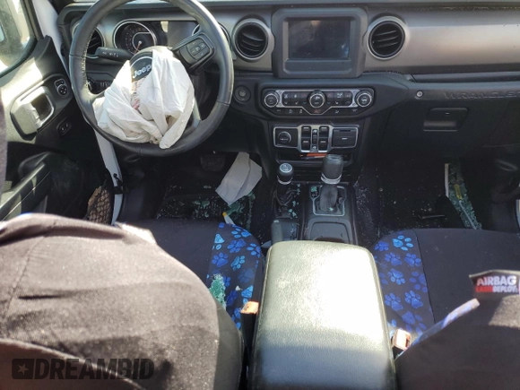 2019 Jeep Wrangler Unlimited Sport Altitude with VIN 1C4HJXDG9KW556159, listed as a Copart auction lot 49736915 with 77,374 mi miles and Salvage title. Bid and sale history available at DreamBid. Image 8.