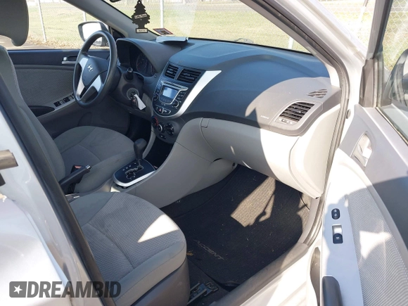 2013 Hyundai Accent GLS with VIN KMHCT4AE4DU477465, listed as a IAAI auction lot 41930256 with 48,877 mi miles and . Bid and sale history available at carsss.com. Image 5.