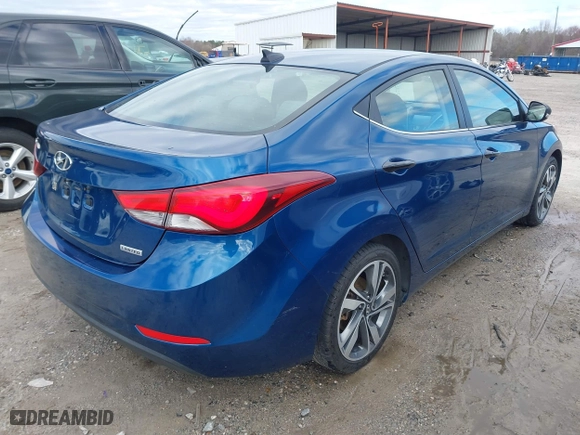 2014 Hyundai Elantra SE with VIN KMHDH4AE0EU057497, listed as a IAAI auction lot 41717476 with 115,030 mi miles. Bid and sale history available at carsss.com. Image 4.