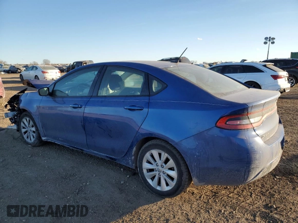 2014 Dodge Dart SXT with VIN 1C3CDFBB5ED673227, listed as a Copart auction lot 42855565 with Not Provided miles and Salvage Title. Bid and sale history available at carsss.com. Image 2.