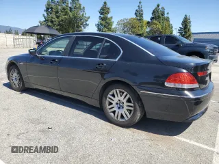 2002 BMW 7 Series 745Li with VIN WBAGN63472DR00064, listed as a Copart auction lot 49536175 with 97,737 mi miles and Clean Title. Bid and sale history available at carsss.com. Image 2.