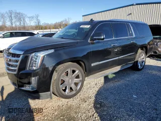 2015 Cadillac Escalade ESV Luxury with VIN 1GYS3SKJ8FR553897, listed as a Copart auction lot 88083195 with 153,851 mi miles and Salvage title. Bid and sale history available at DreamBid. Image 1.