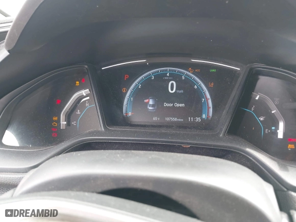 2019 Honda Civic Sedan LX with VIN 2HGFC2F65KH520171, listed as a IAAI auction lot 41725830 with 107,558 mi miles. Bid and sale history available at carsss.com. Image 7.