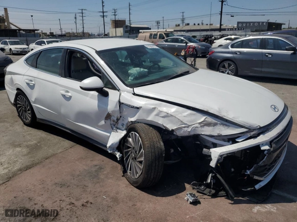 2024 Hyundai Sonata Hybrid SEL with VIN KMHL34JJ6RA086453, listed as a Copart auction lot 61966474 with 6,564 mi miles and Salvage Title. Bid and sale history available at carsss.com. Image 4.