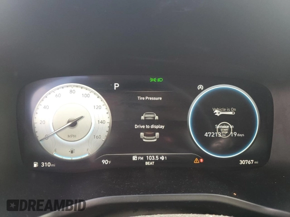 2021 Hyundai Santa Fe SEL z VIN 5NMS64AJ4MH320448, wystawiony jako Copart lot #57056795 z przebiegiem 30 767 mil mil oraz Nie do naprawy • Non repairable. Historia ofert i sprzedaży dostępna na DreamBid. Obrazek 9.