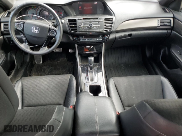 2017 Honda Accord Sedan Sport with VIN 1HGCR2F58HA000045, listed as a Copart auction lot 53127455 with 109,976 mi miles and Salvage Title. Bid and sale history available at carsss.com. Image 8.