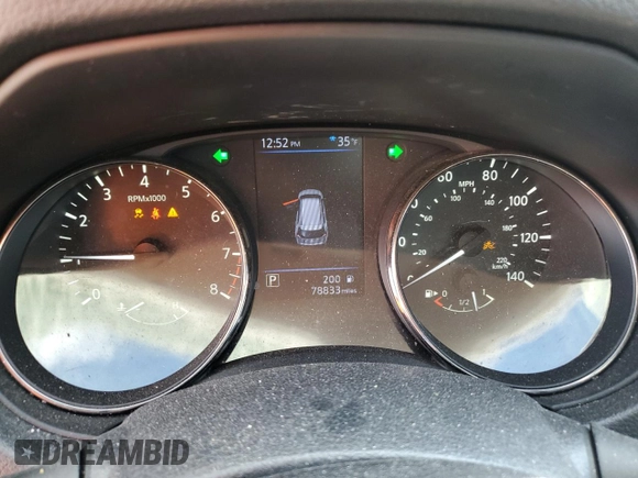 2018 Nissan Rogue SV with VIN KNMAT2MV0JP620028, listed as a Copart auction lot 44685945 with 78,833 mi miles and Salvage Title. Bid and sale history available at DreamBid. Image 9.