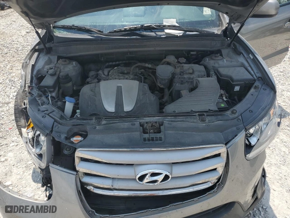 2012 Hyundai Santa Fe SE with VIN 5XYZHDAG2CG106869, listed as a Copart auction lot 75944384 with 186,373 mi miles and Salvage Title. Bid and sale history available at carsss.com. Image 12.