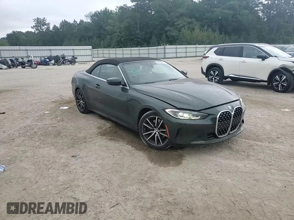 2023 BMW 4 Series 430i with VIN WBA23AT0XPCM11087, listed as a Copart auction lot 54893025 with 35,703 mi miles and Clean title. Bid and sale history available at DreamBid. Image 14.