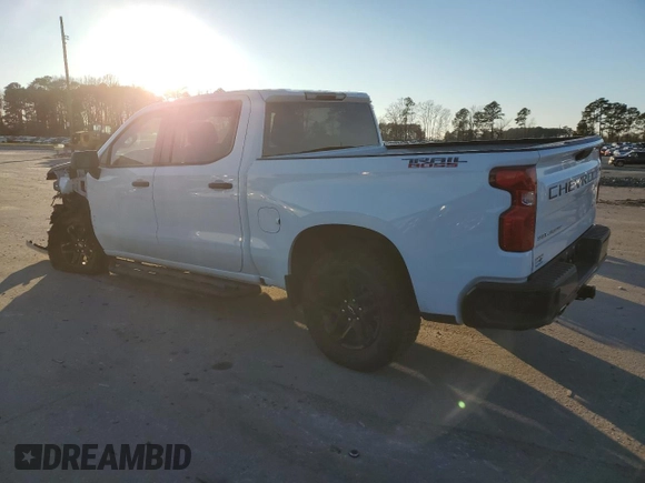 2024 Chevrolet Silverado 1500 Custom Trail Boss with VIN 3GCUDCED9RG110122, listed as a Copart auction lot 87020134 with 9,159 mi miles and Salvage Title. Bid and sale history available at carsss.com. Image 2.