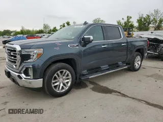 2019 GMC Sierra 1500 SLT z VIN 3GTU9DED6KG264672, wystawiony jako Copart lot #55661085 z przebiegiem 60 401 mil mil oraz Szkoda całkowita • Salvage title. Historia ofert i sprzedaży dostępna na DreamBid. Obrazek 1.