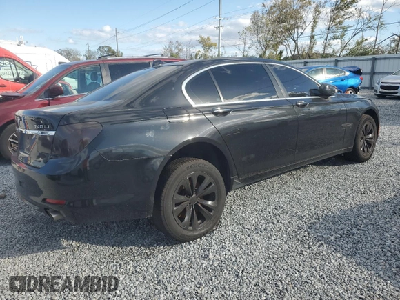 2012 BMW 7 Series 740Li with VIN WBAKB4C59CC577031, listed as a Copart auction lot 85270584 with 0 mi miles and Salvage Title. Bid and sale history available at carsss.com. Image 3.