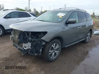 2020 Nissan Pathfinder S with VIN 5N1DR2AN9LC617344, listed as a IAAI auction lot 41368530 with 64,544 mi miles. Bid and sale history available at carsss.com. Image 2.