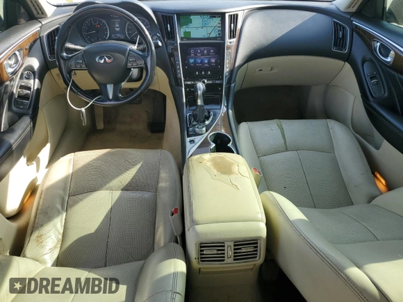 2014 Infiniti Q50 Premium with VIN JN1BV7AP3EM680901, listed as a Copart auction lot 64096895 with 105,495 mi miles and Clean title. Bid and sale history available at DreamBid. Image 8.
