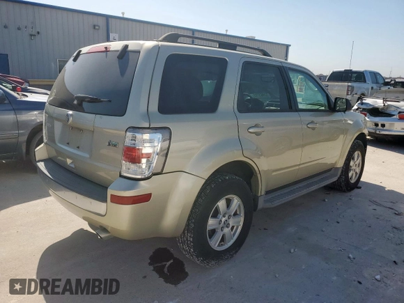 2010 Mercury Mariner with VIN 4M2CN8BG0AKJ09078, listed as a Copart auction lot 52863705 with 98,350 mi miles and Salvage title. Bid and sale history available at DreamBid. Image 3.