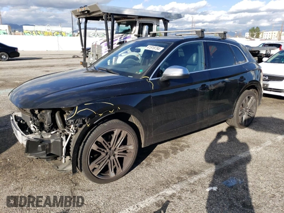 2018 Audi SQ5 Premium Plus with VIN WA1A4AFY5J2023480, listed as a Copart auction lot 41919794 with 100,918 mi miles and . Bid and sale history available at DreamBid. Image 1.